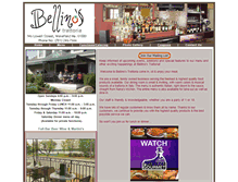 Tablet Screenshot of bellinos.com